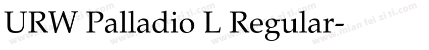 URW Palladio L Regular字体转换